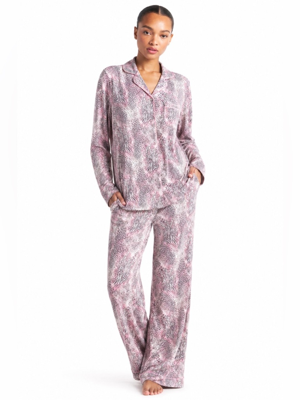 SKIMS Bloom Mini Animal Print Sleep Set NWT